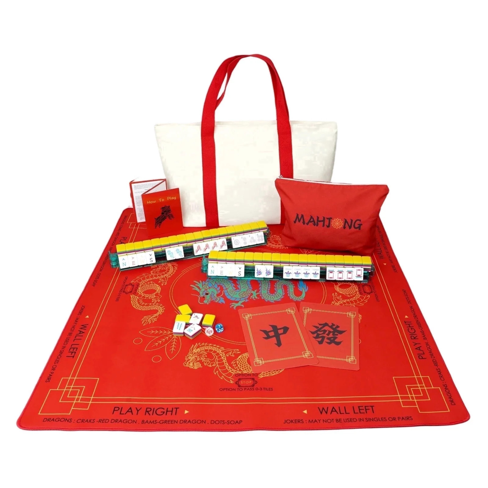 Mahjong set Classic Bold Flower Premium tile game by Mad About Mahj | Walmart (US)