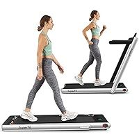 Goplus 2 in 1 Folding Treadmill, 2.25HP Superfit Under Desk Electric Treadmill, Installation-Free... | Amazon (US)