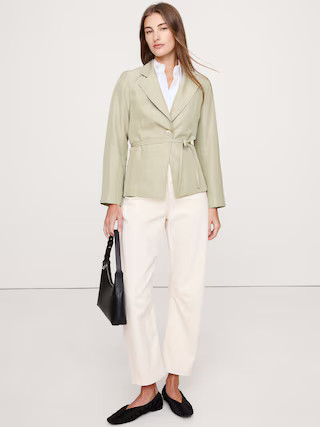 Seamed Belted Blazer | Banana Republic (US)