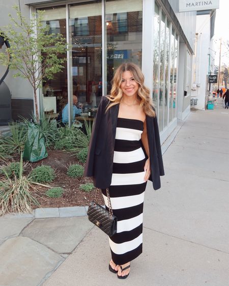 black and white stripe tube maxi dress and blazer
in my usual smalls
dibs: use code emerson [good life gold and strawberry summer] loving tan: use code emerson
divi: use code emersonn

 

#LTKstyletip #LTKfindsunder100