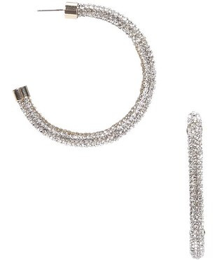 Crystal Hoop Earrings | Dillard's