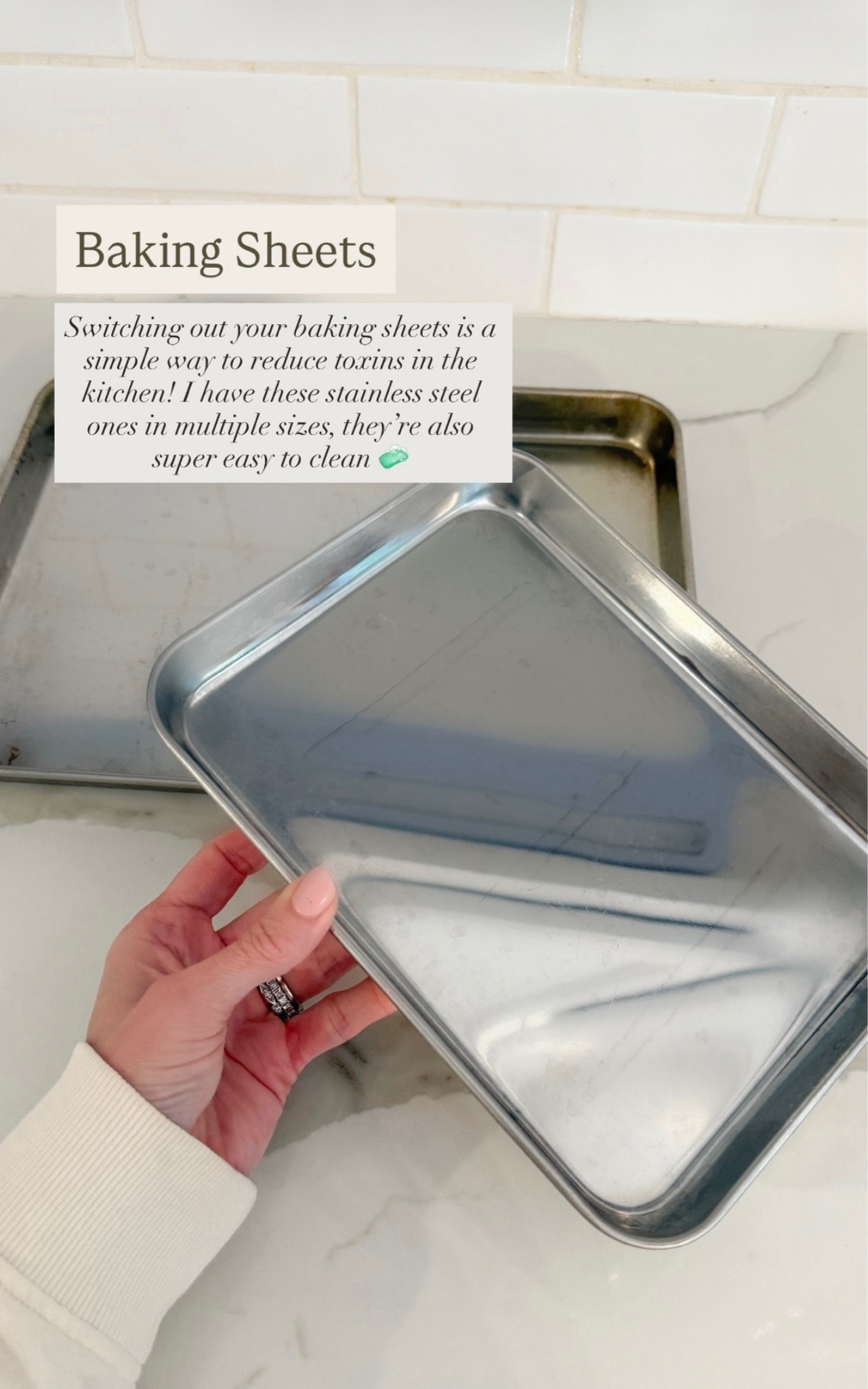 Make the swap to stainless steel baking sheets! Such an easy way to make a nontoxic kitchen.

#LTKfoodie #LTKmomlife #LTKHome