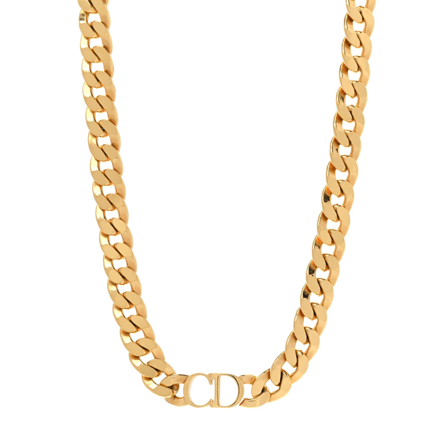 Metal Danseuse Etoile Chain Choker Necklace Gold | FASHIONPHILE (US)