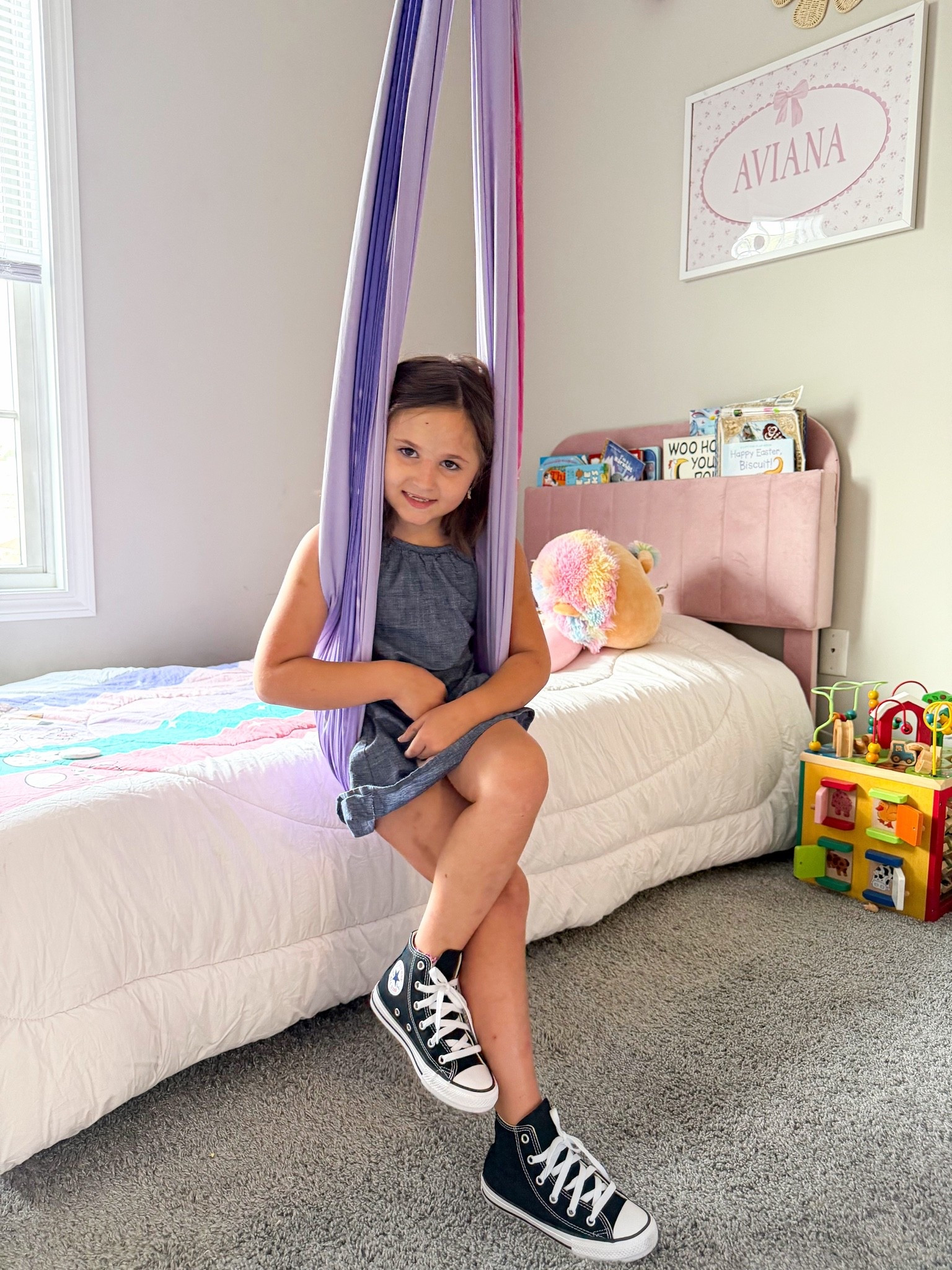 Sensory swing perfect for all ages! Holds up to 350 lbs! Can’t recommend enough

#LTKmomlife #LTKKids #LTKdayinmylife