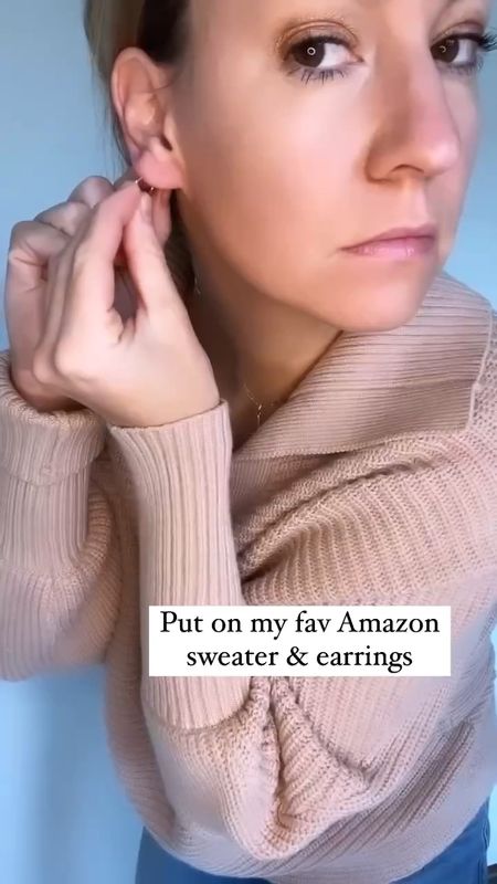 My go to earrings & sweater from Amazon! #founditonamazon #ltkvideo 

Lee Anne Benjamin 🤍

#LTKFind #LTKunder50 #LTKstyletip