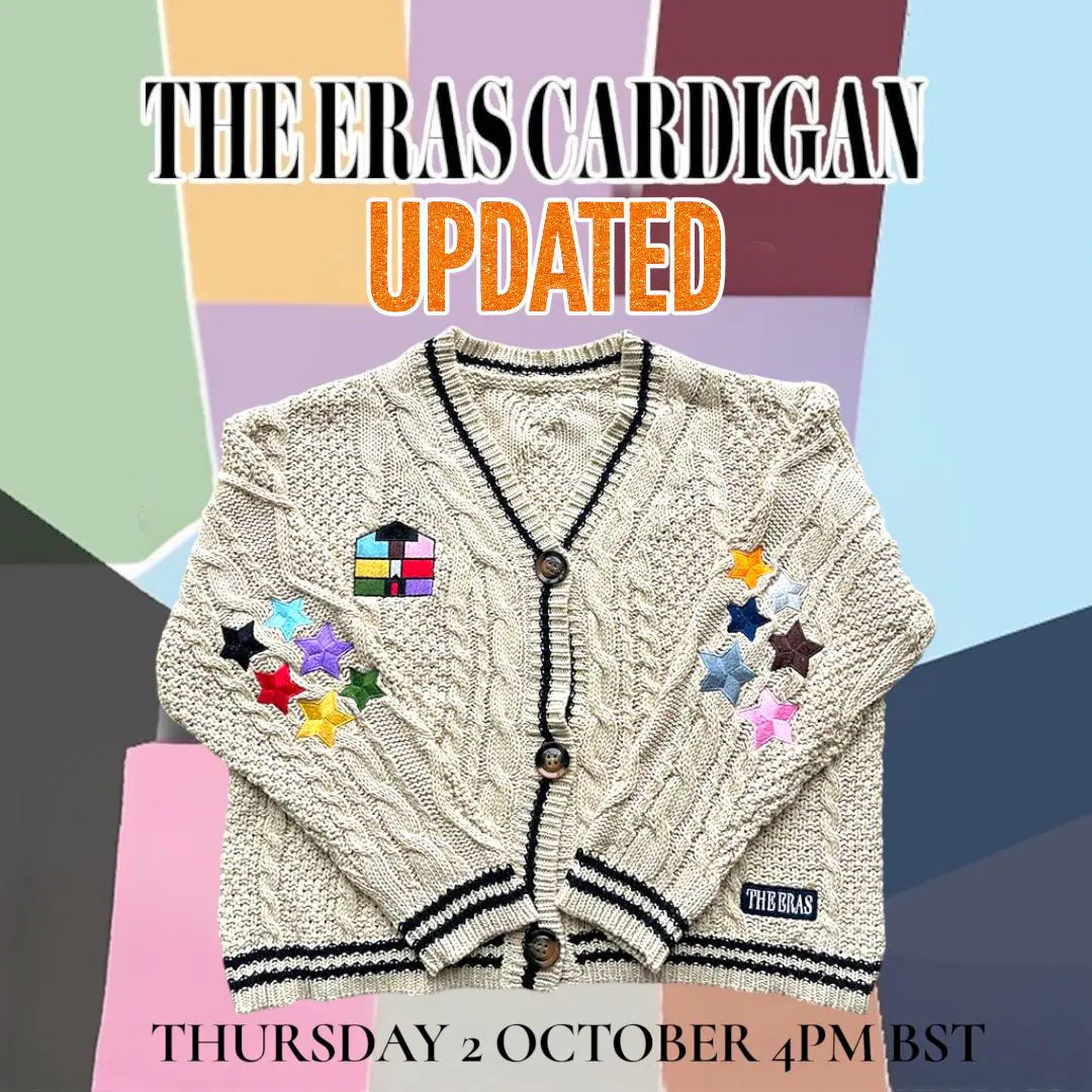 The Eras Cardigan 2025 Edition, Embroidered Star Cardigan, Eras, Gift Merch - Etsy | Etsy (US)