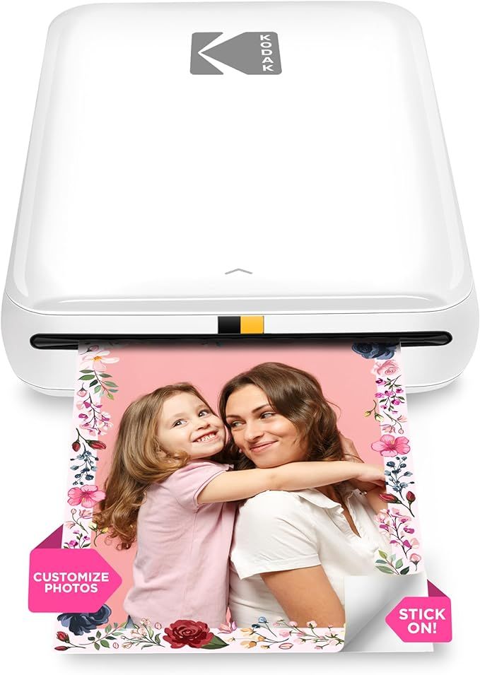 KODAK Step Wireless Mobile Photo Mini Color Printer (White) Compatible w/ iOS & Android, NFC & Bl... | Amazon (US)