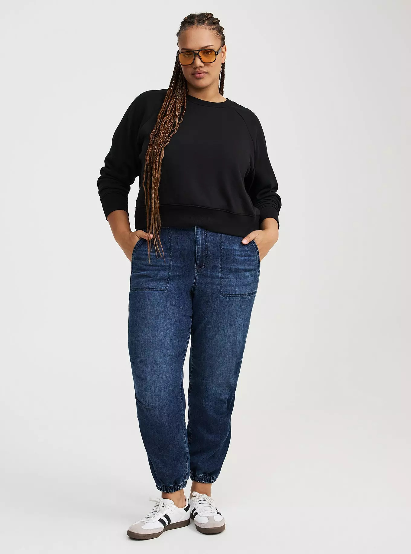 Jogger Mid-Rise Jean | Torrid (US & Canada)