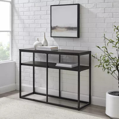 Simply Essentials - Metal Console Table In Black | Bed Bath & Beyond