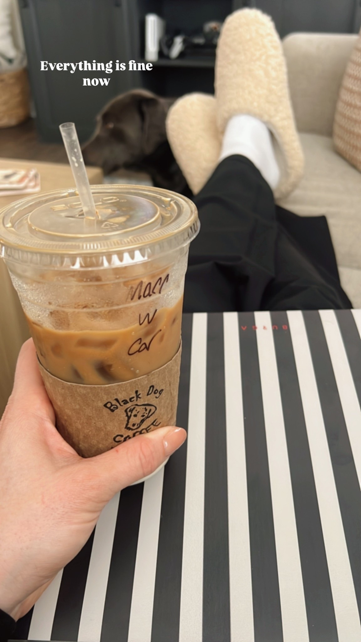 The best coffee and cozy slippers! Ready for some computer work 💻 