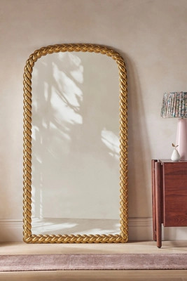 Wren Gilded Braid Chain Arch Grand Floor Mirror | Anthropologie (US)