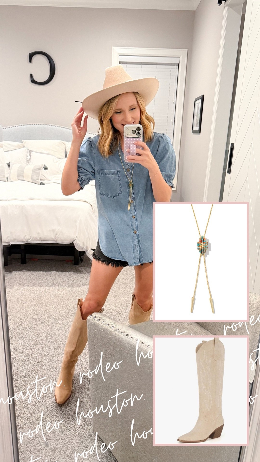 Rodeo Outfit 🧡💙 Rodeo Houston 

#LTKootd #LTKgrwm