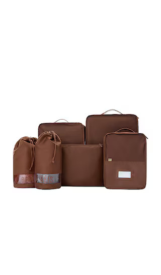 The 6pc Packing Cubes in Maple | Revolve Clothing (Global)