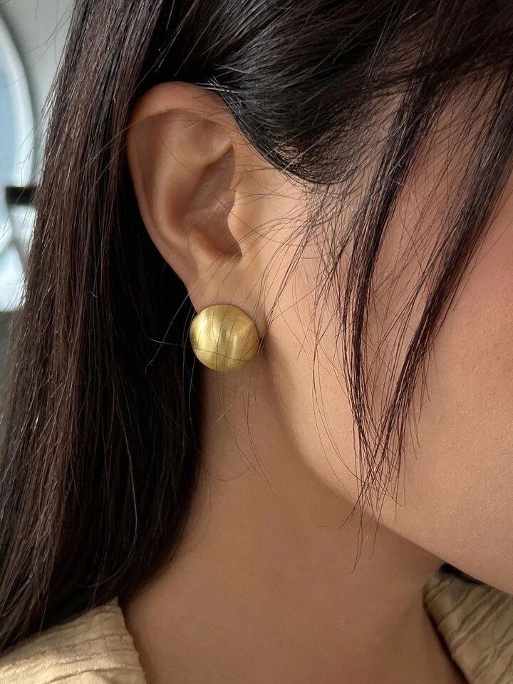 DAZY Round Stud Earrings | SHEIN