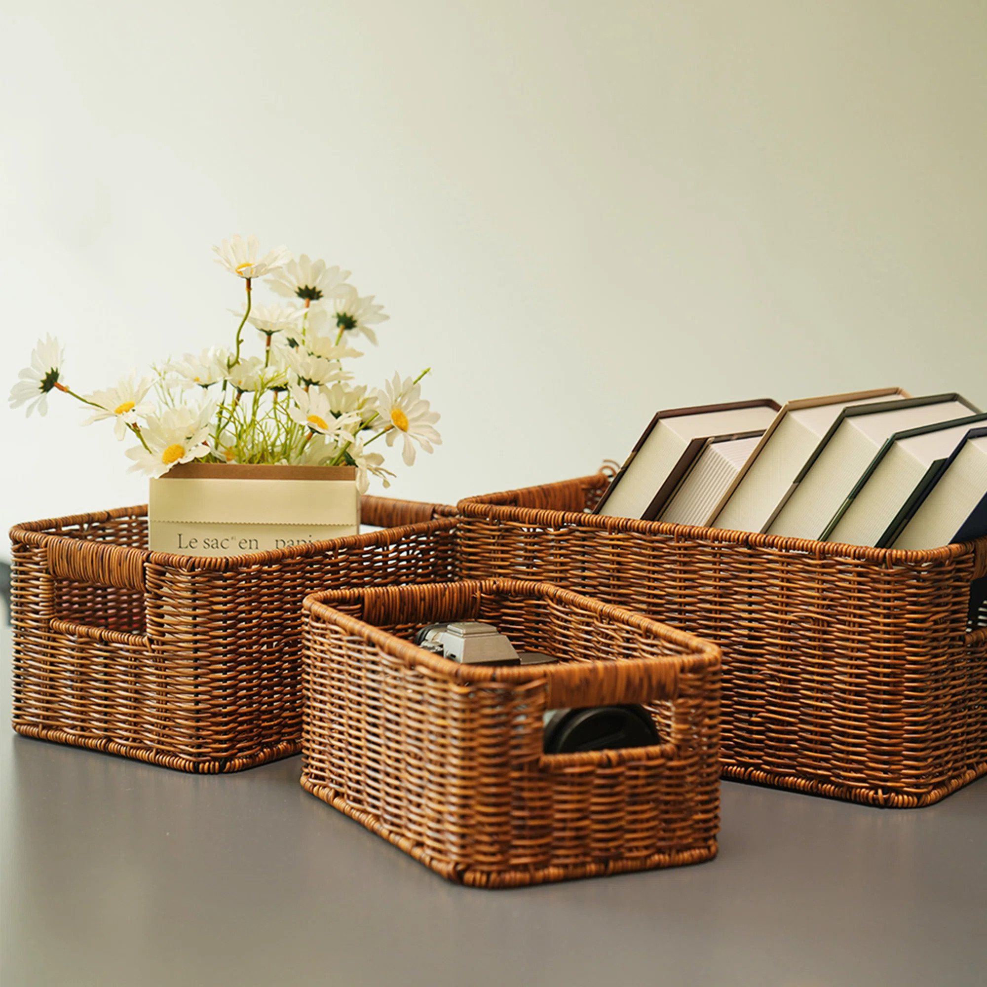 Bay Isle Home™ Plastic Decorative Basket (Set of 3) | Wayfair North America