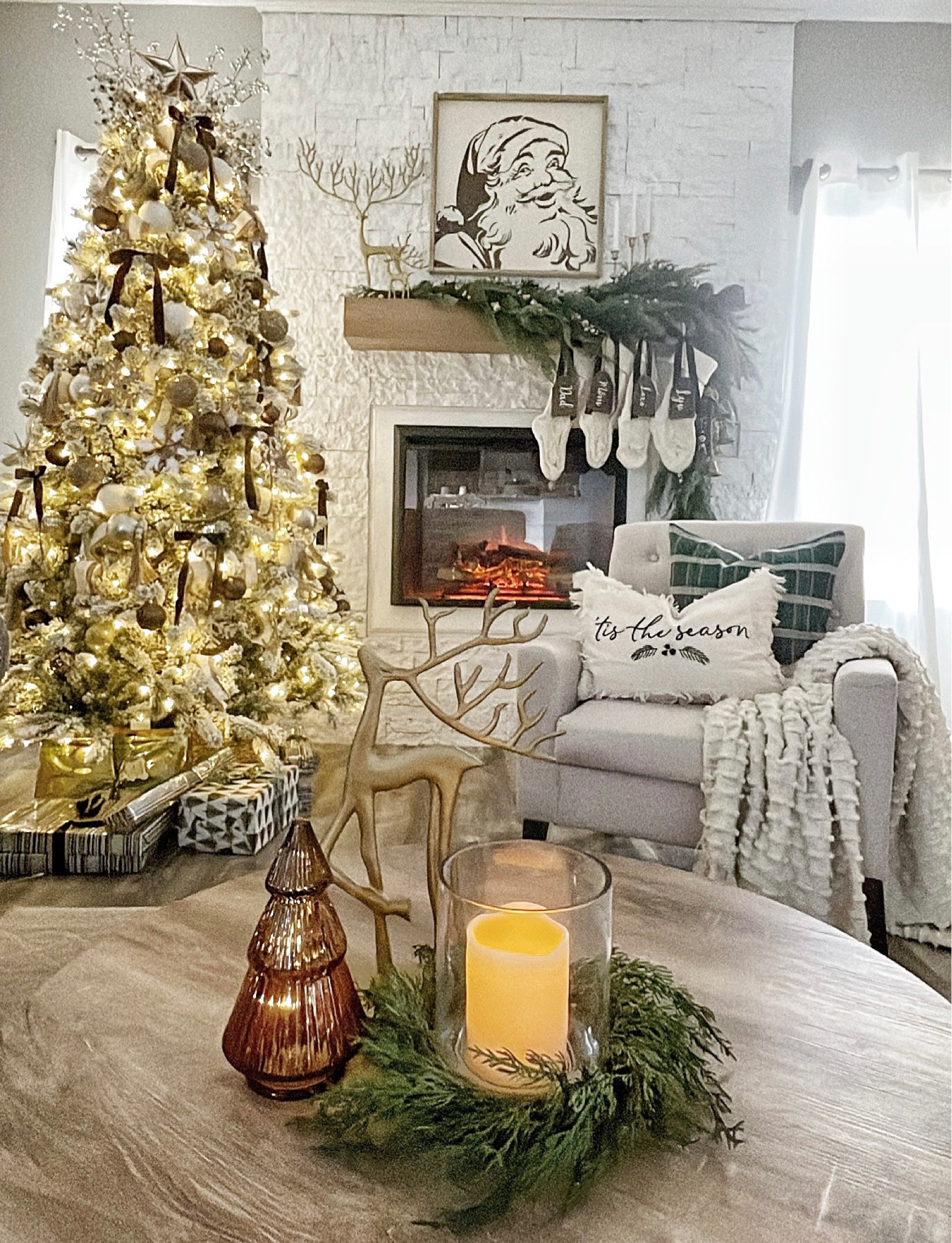 linen chair is from Lou bona
linked below 

https://www.shopluebona.com/collections/all-products/products/accent-chair-with-arms-1

#LTKSeasonal #LTKhome #LTKHoliday