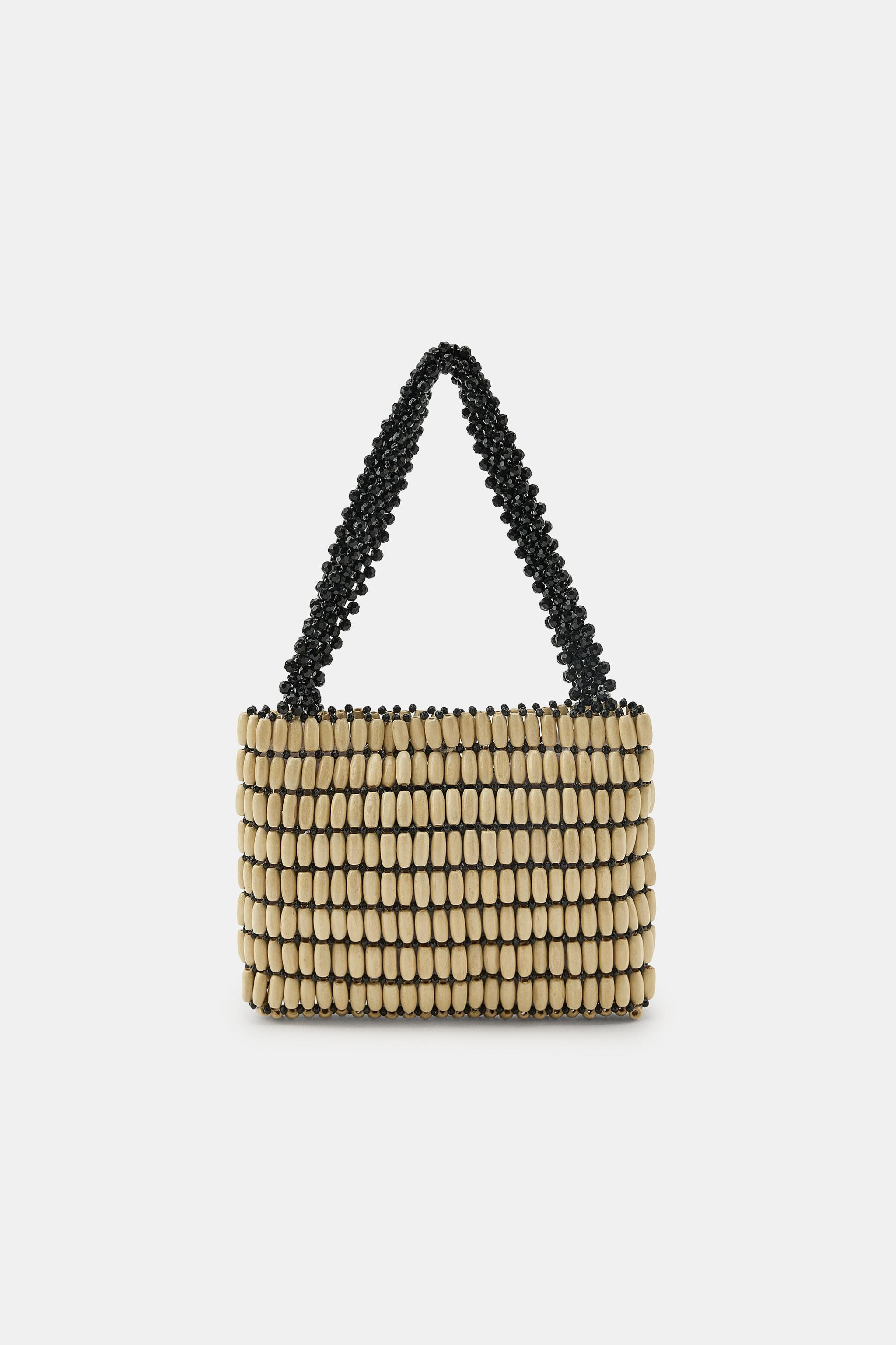 WOODEN BEAD MINI BAG | Zara UK