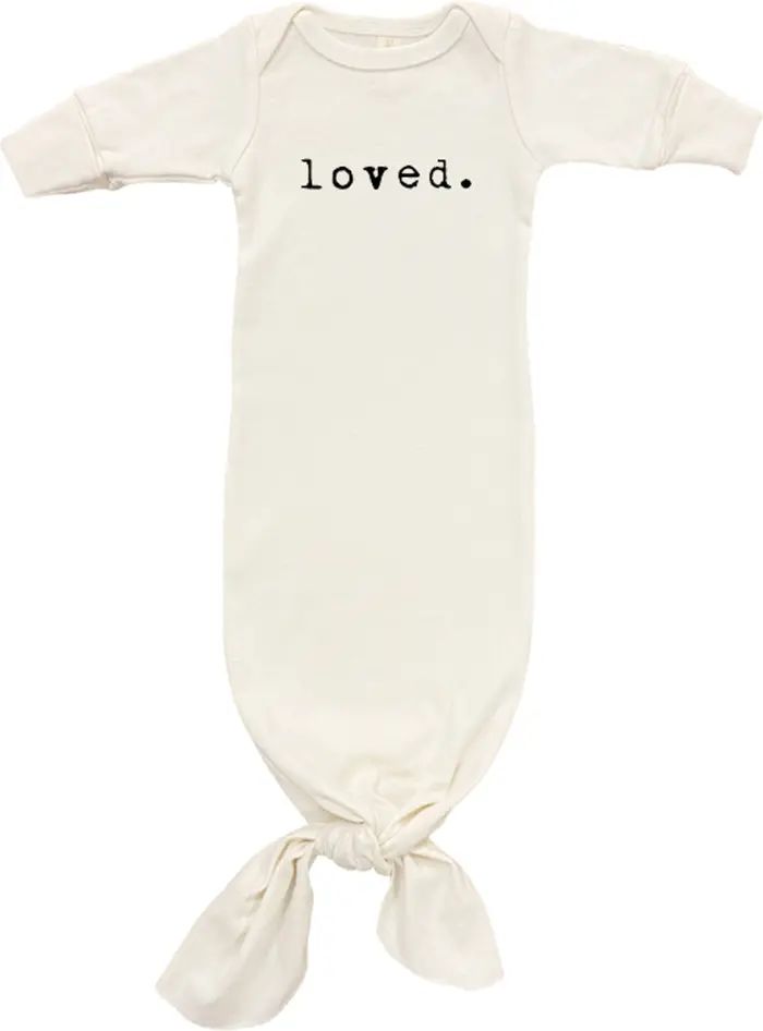 Loved Organic Cotton Tie Gown | Nordstrom