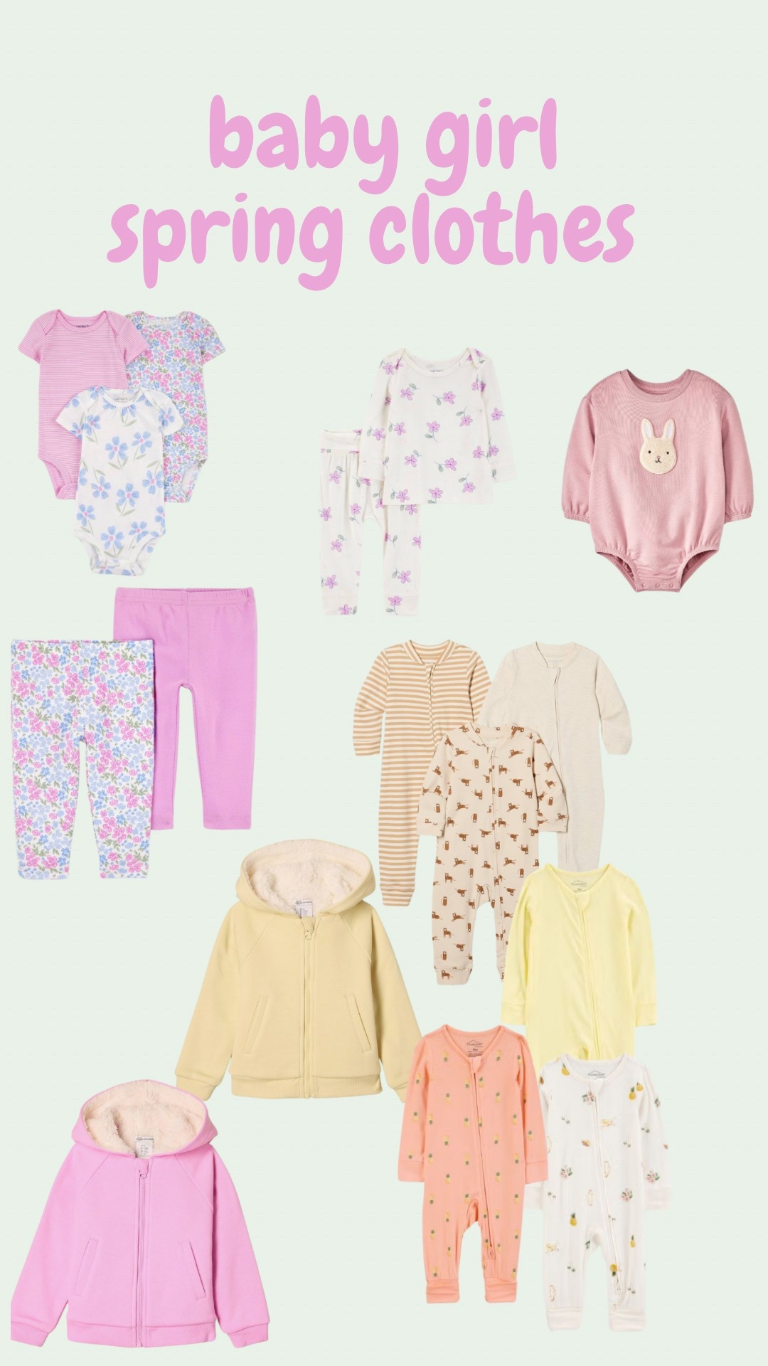 Baby girl spring finds 