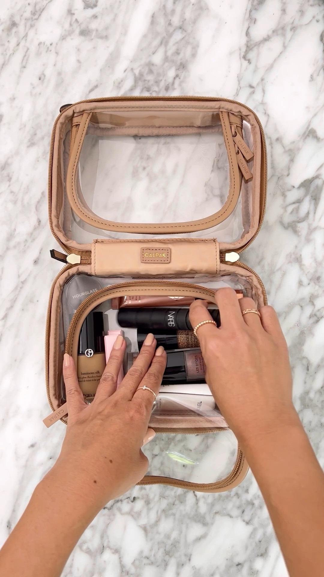 Calpak Clear Case in the Small size