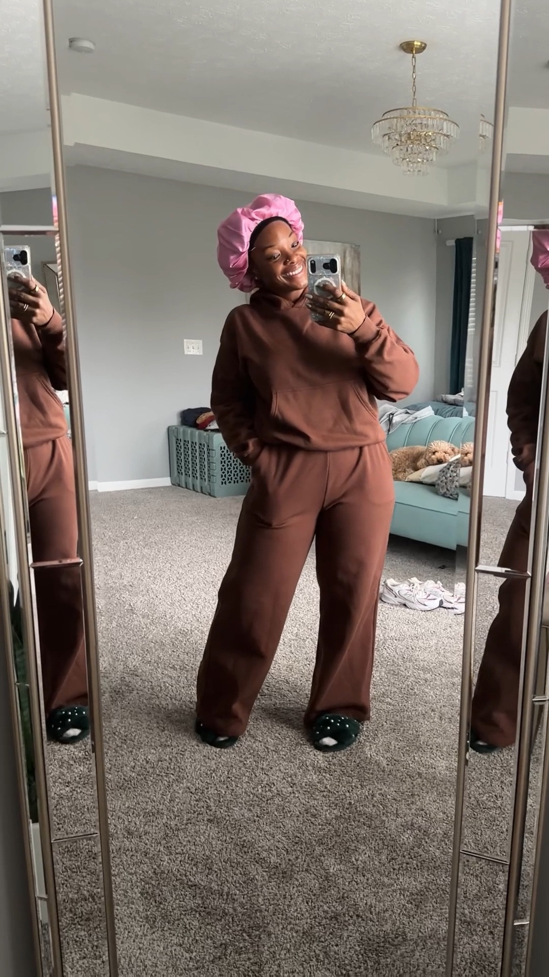 This cozy fleece set from Fabletics is so comfortable!! I just bought it in pink and grey. Wearing a medium in both but could have gone down to a small top  

#LTKootd #LTKgrwm #LTKMidsize