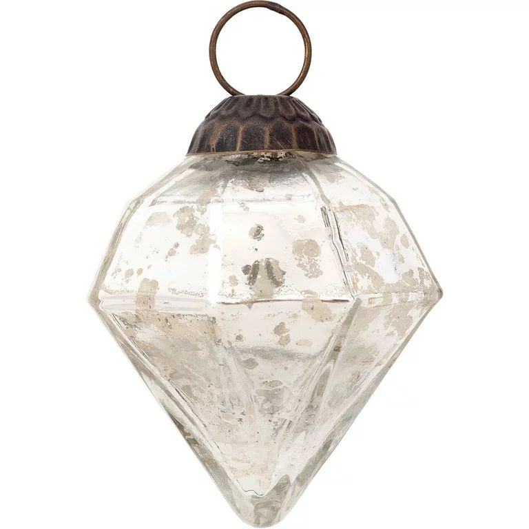 Mercury Glass Small Ornaments (2.25-inch, Silver, Elizabeth Design) - Great Gift Idea, Vintage-St... | Walmart (US)