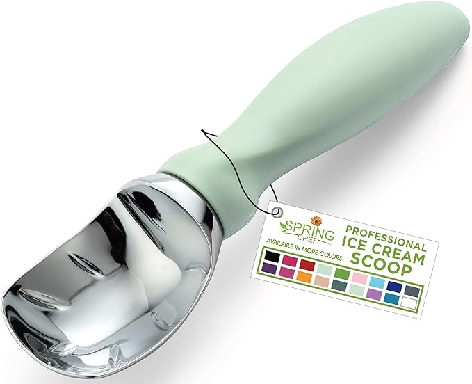 Spring Chef Ice Cream Scoop with Comfortable Handle, Professional Heavy Duty Sturdy Scooper, Prem... | Amazon (US)