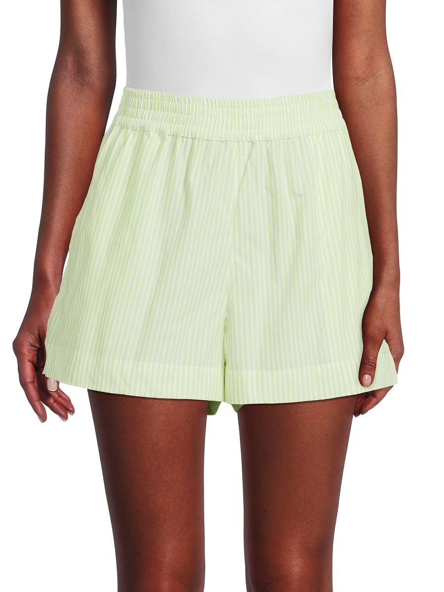 French Connection Women's Stripe Cotton Shorts - Sharp Green - Size S | Saks Fifth Avenue OFF 5TH
