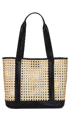 Lovestrength Natural Rattan Wicker Tote in Black from Revolve.com | Revolve Clothing (Global)