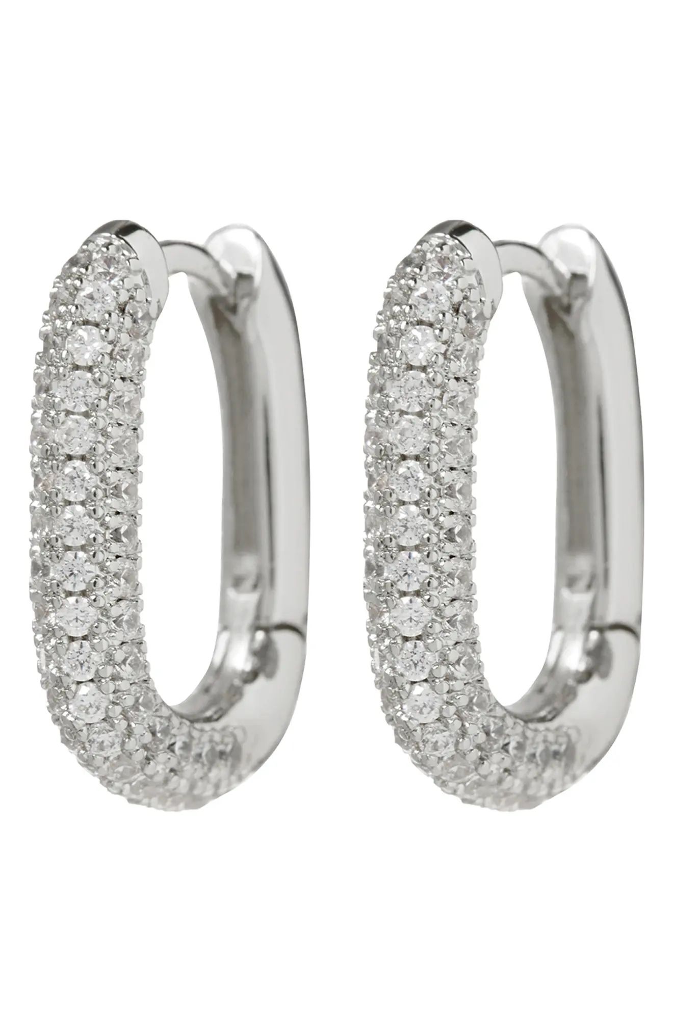 Women's Luv Aj Pave Link Huggie Hoop Earrings | Nordstrom