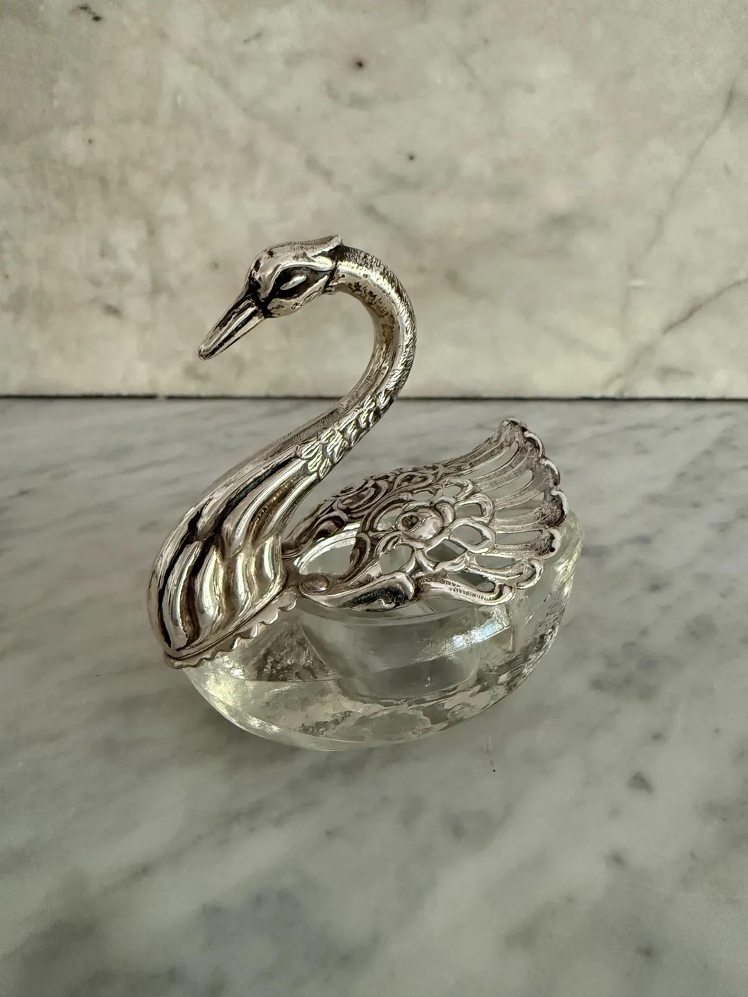Sterling Silver Swan Salt Cellar | Etsy (US)