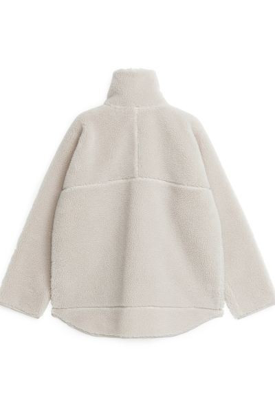 High-Neck Pile Jacket | H&M (UK, MY, IN, SG, PH, TW, HK)