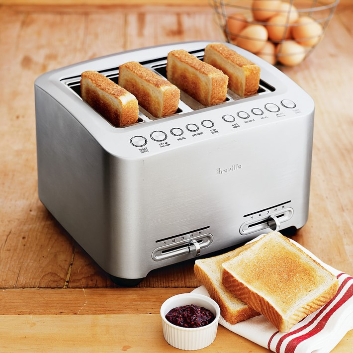 Breville Die-Cast 4-Slice Smart Toaster | Williams-Sonoma