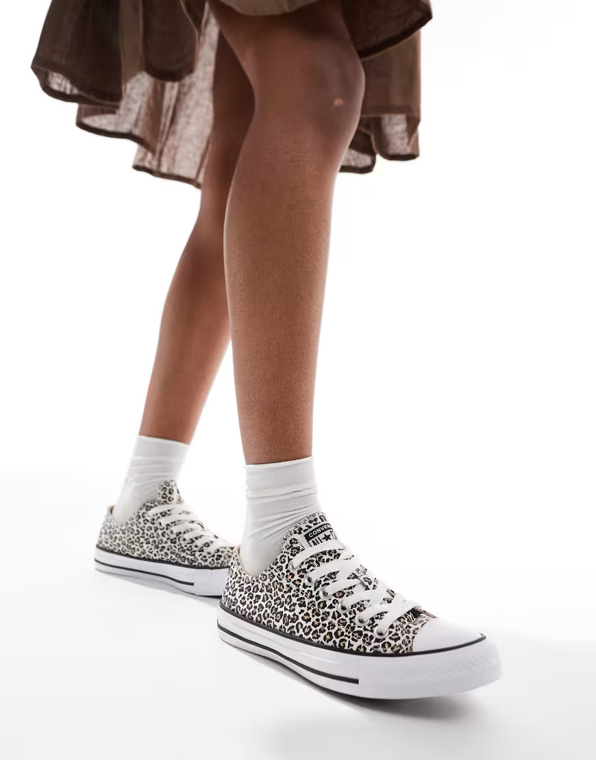 Converse – Chuck Taylor All Star Ox – Sneaker mit Leopardenmuster-Bunt | ASOS (Global)