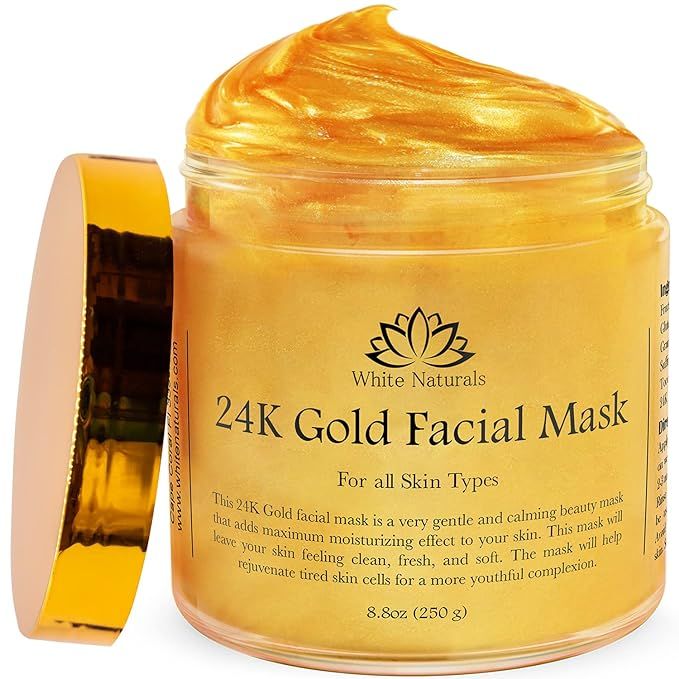 24K Gold Facial Mask, Anti-Aging Gold Face Mask For Flawless & Moisturizes Skin, Helps Reduces Wr... | Amazon (US)