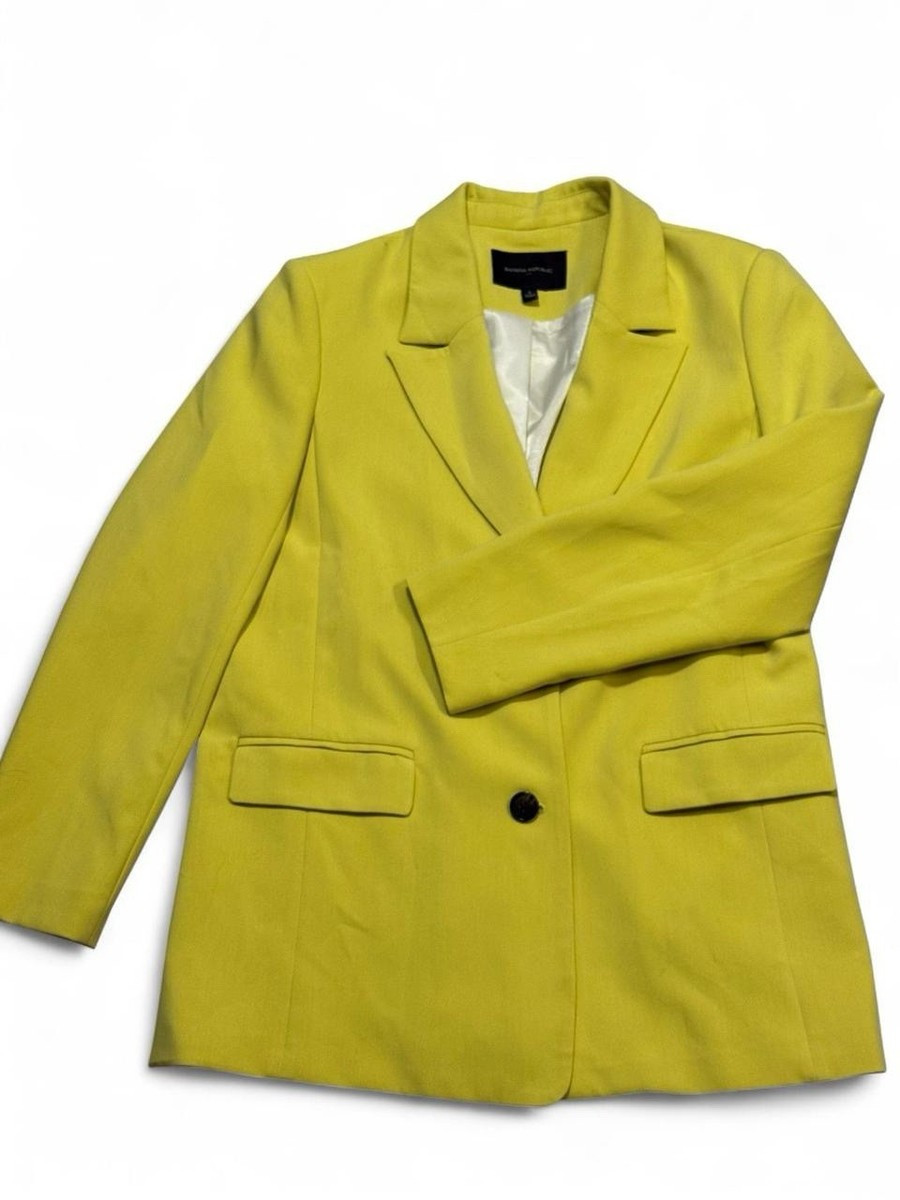 Banana Republic Women's- Boyfriend Blazer Yellow size 4 NWOT | eBay US