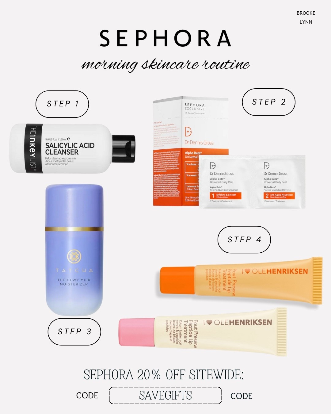 SEPHORA SALE!! shop my favorites on sale for 20% off with code SAVEGIFTS! This is my morning skincare routine 🤍✨


#LTKmorningroutine #LTKSaleAlert #LTKBeauty