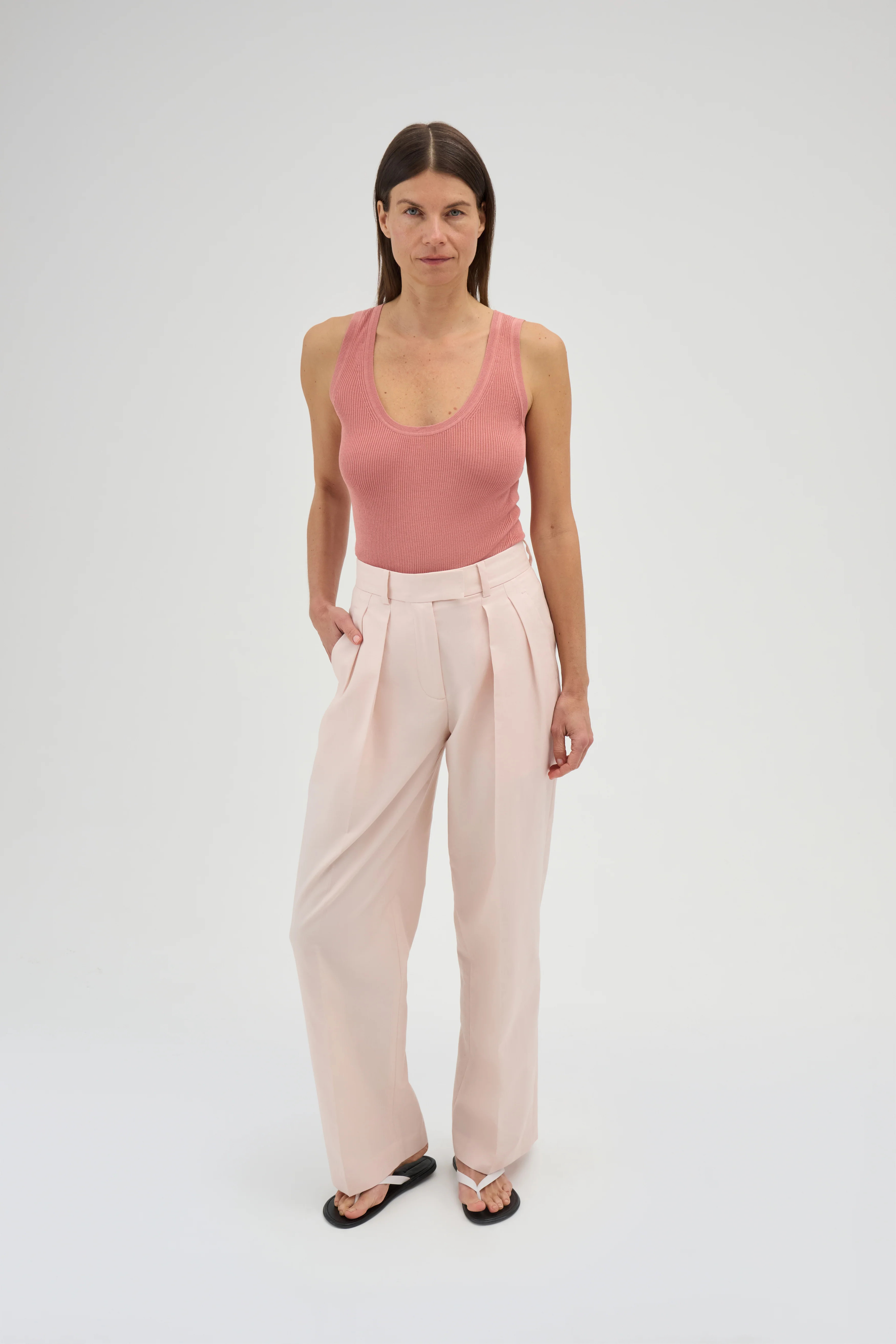 COTTON PLEATED TROUSER | Renggli