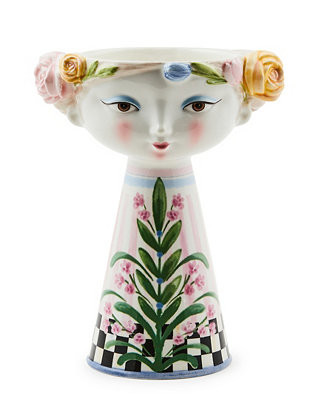 Rosy Meadow Short Lady Vase | Macy's