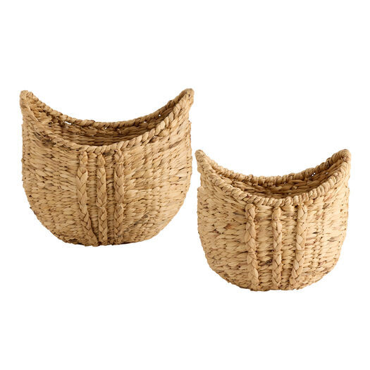 Birdie Natural Water Hyacinth Braided Boat Basket by World Market | World Market