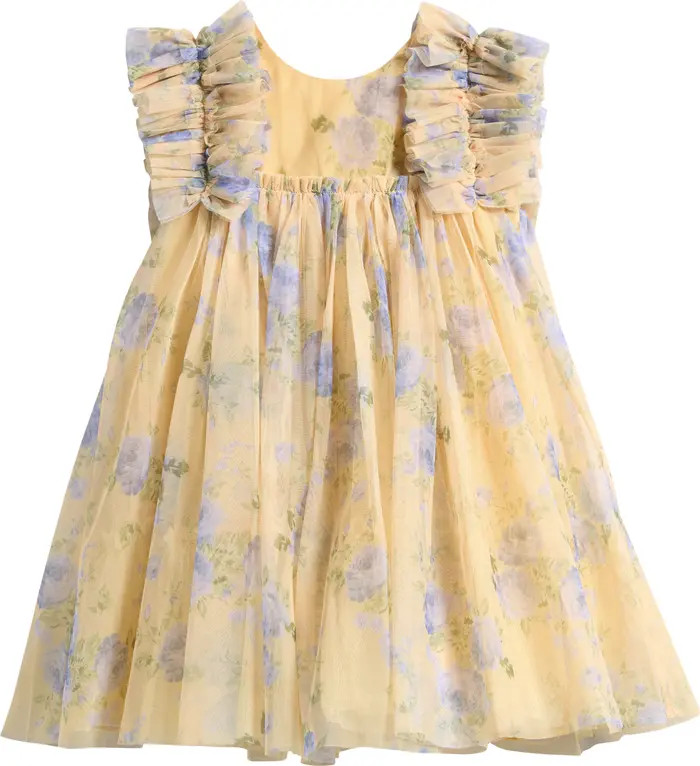 Kids' Floral Mesh Dress | Nordstrom