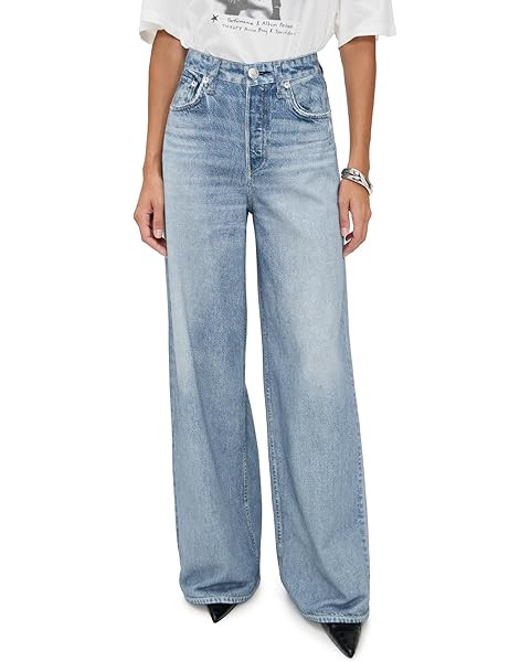 French Terry Sweatpant Jeans Denim Sweat Pants Look Like Jeans Baggy Wide Leg Stretch Pants Jeggi... | Amazon (US)