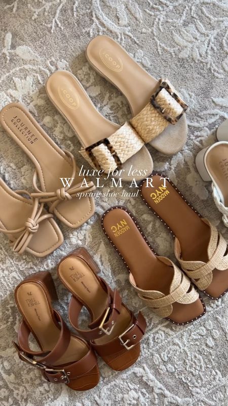 Walmart luxe for less spring shoe haul!! These are all so great in person - they all run tts! 

#LTKfindsunder100 #LTKfindsunder50 #LTKshoecrush