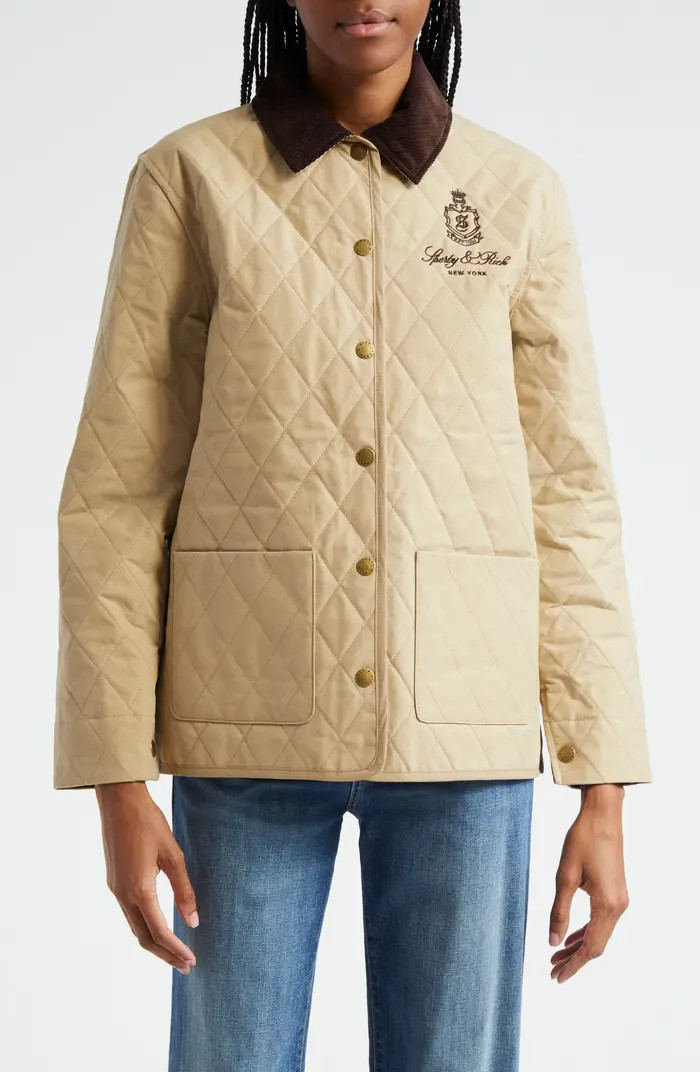 Sporty & Rich Vendome Quilted Cotton Jacket | Nordstrom | Nordstrom