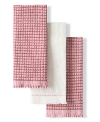 KitchenAid Gourmet Series Gridlines Kitchen Towels Set of 3, 18" x 28" - Onyx Black | Macy's