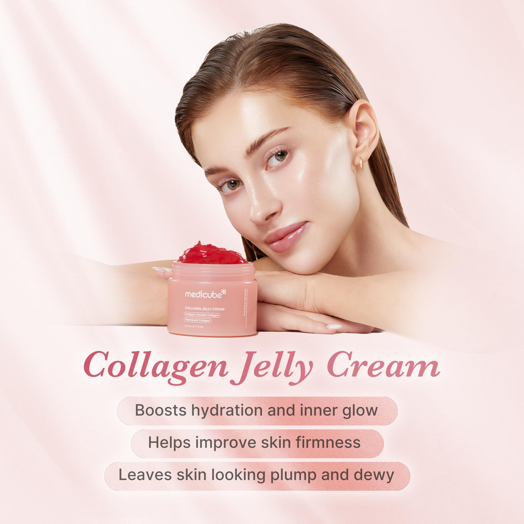 medicube Collagen Jelly Cream- Niacinamide & Freeze-Dried Hydrolyzed Collagen - Boosts skin's bar... | Amazon (US)