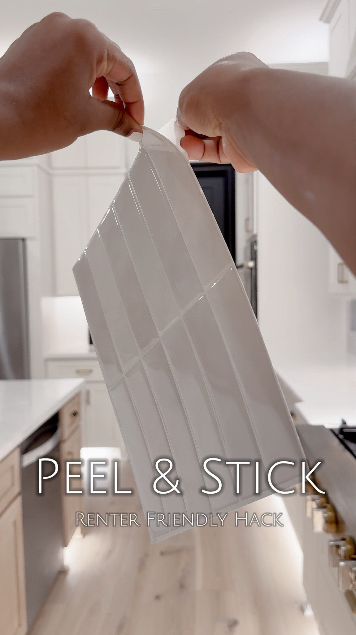 Here’s a perfect way to change your backsplash before the big job! ... plus you can order samples! This specific tile comes in lots of colors plus it is heat resistant! 🥳……. To finish off the look, you can caulk or install peel & stick Smart Edge which gives it a finished caulk look! 

I am curious to know your thoughts ...
Subway Tile - Timeless or now dated? .... I’m leaning towards ultimately changing to something similar to this Zellige tile & wanted to see how it would potentially look ... Peel & Stick is the best option if you’re unsure. 🤎

Exact products linked for easy checkout!

#LTKStyleTip 
#LTKHome #LTKSaleAlert #homemakeover