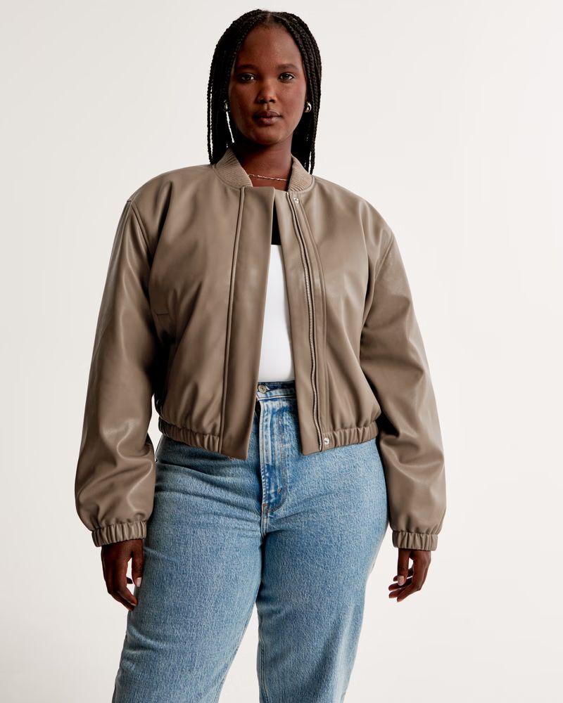 Shrunken Bomber Jacket | Abercrombie & Fitch (US)