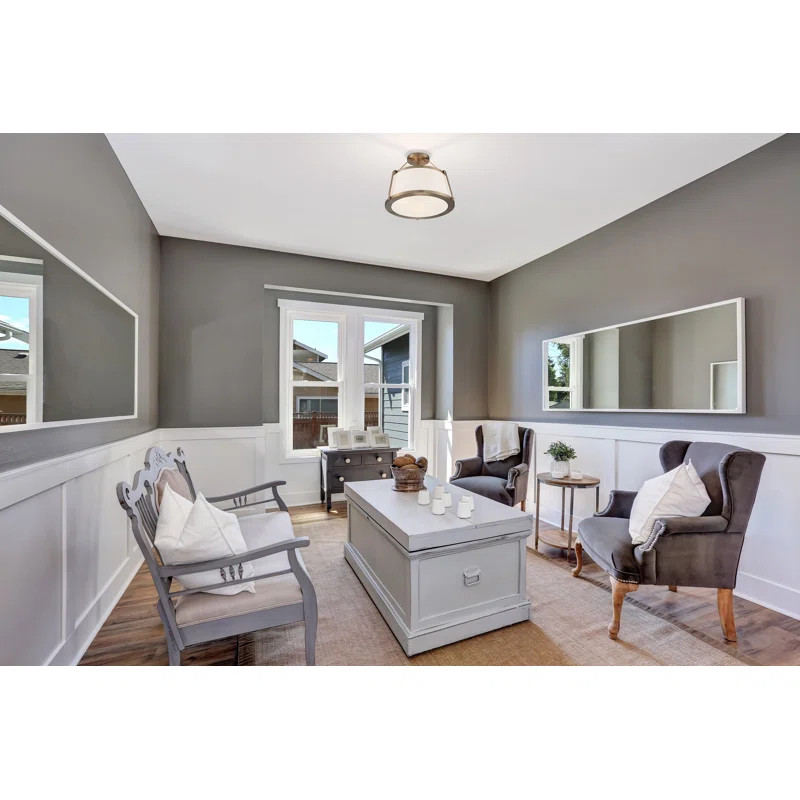 Vonnie Fabric Semi Flush Mount | Wayfair North America