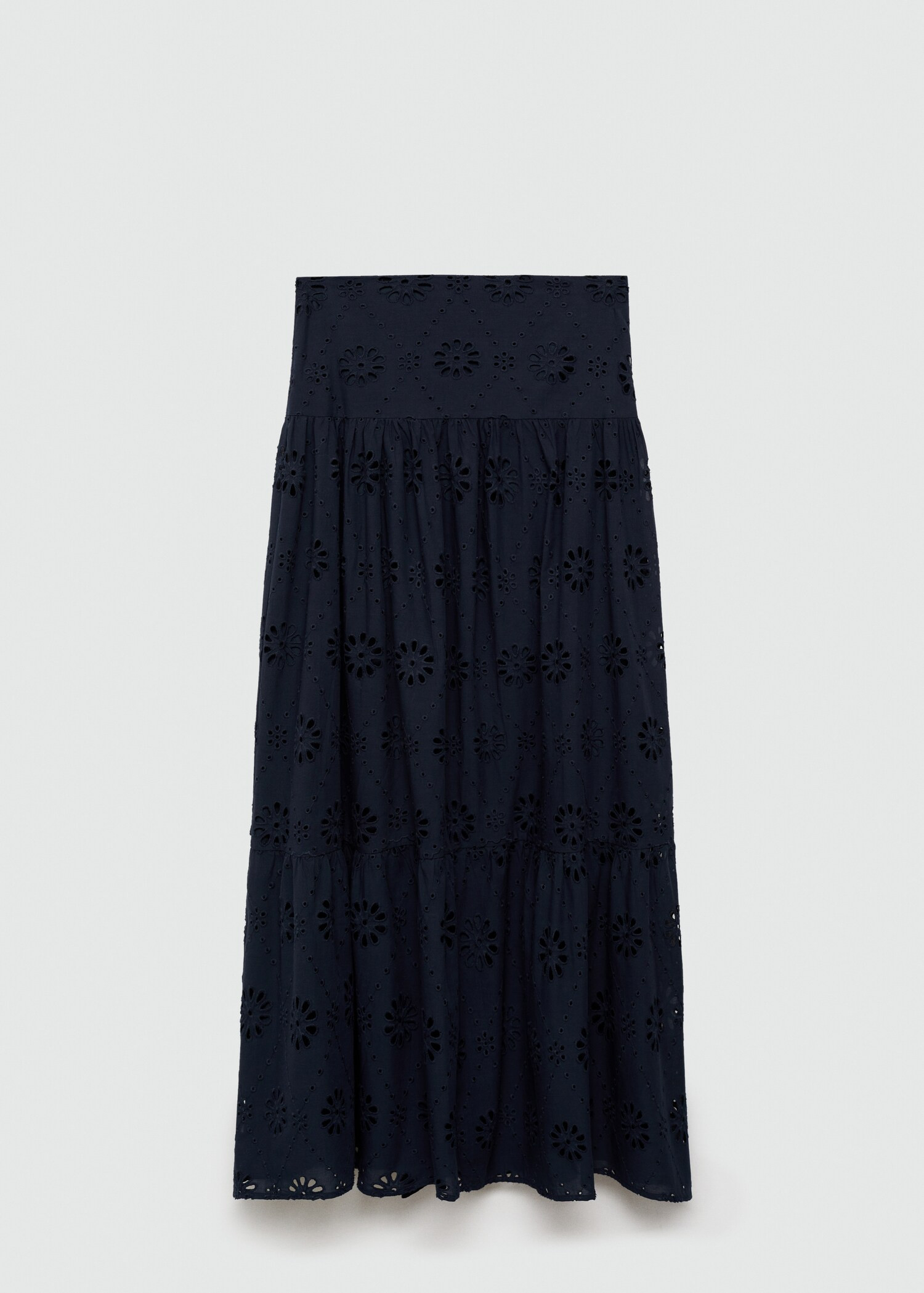 Broderie anglaise cotton skirt | MANGO (US)